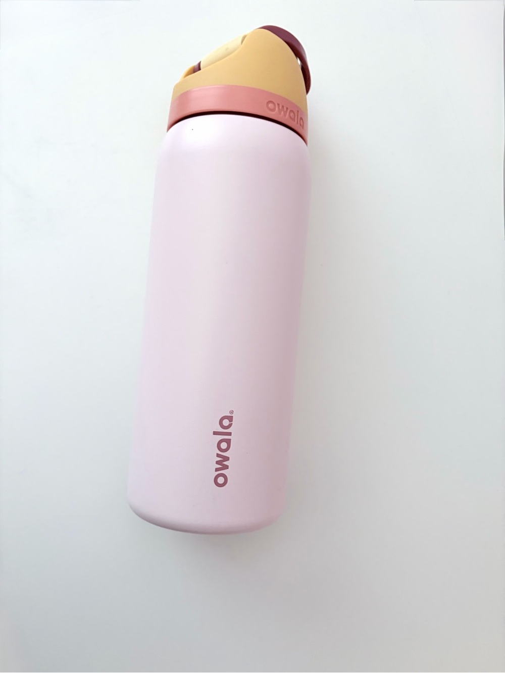 OWALA pink bottle with straw ♥︎